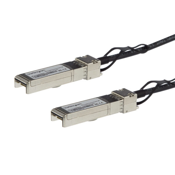 SFP10GPC1M StarTech.com MSA Uncoded Compatible 1m 10G SFP+ to SFP+ Direct Attach Breakout Cable Twinax - 10 GbE SFP+ Copper DAC 10 Gbps Low Power Passive Transceiver Module DAC