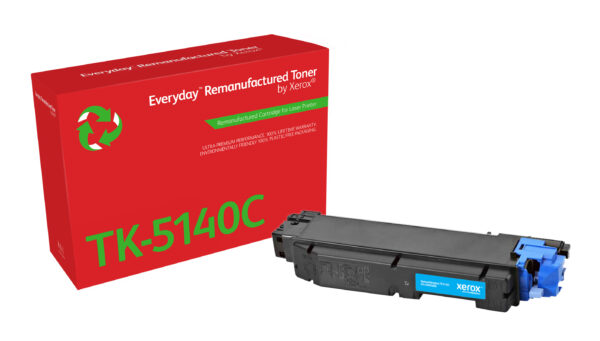 006R04800 Everyday Remanufactured Everyday™ Cyan Remanufactured Toner by Xerox compatible with Kyocera TK-5140C, Standard capacity
