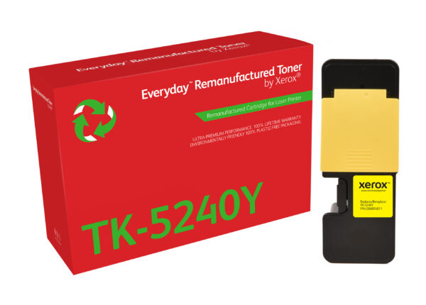006R04811 Everyday Remanufactured Everyday™ Yellow Remanufactured Toner by Xerox compatible with Kyocera TK-5240Y, Standard capacity